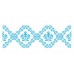 Plus Decorative Roller Stamp - Blue Lace